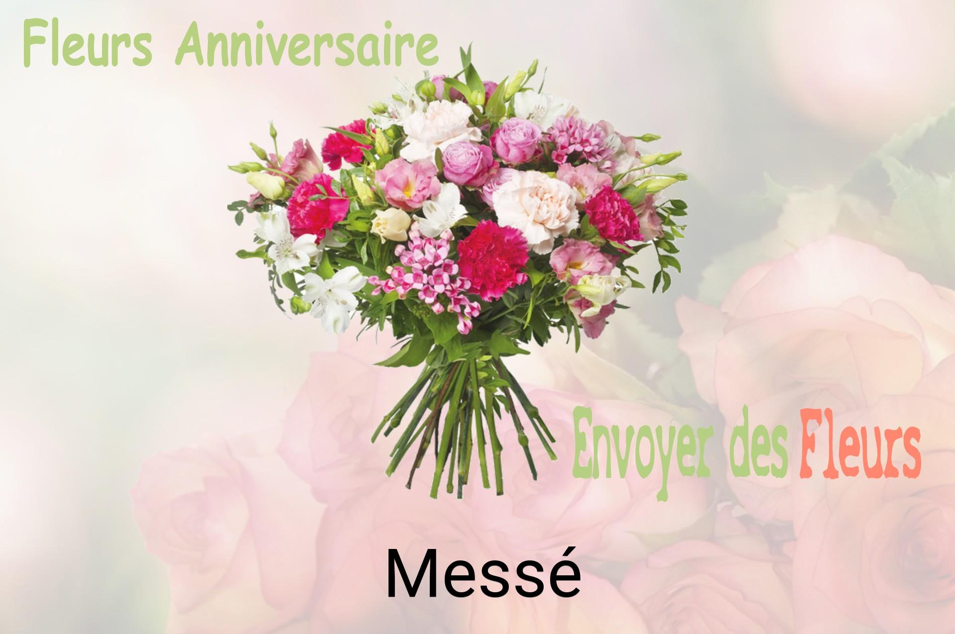 Bouquet de fleurs d’anniversaire livré à Messé
